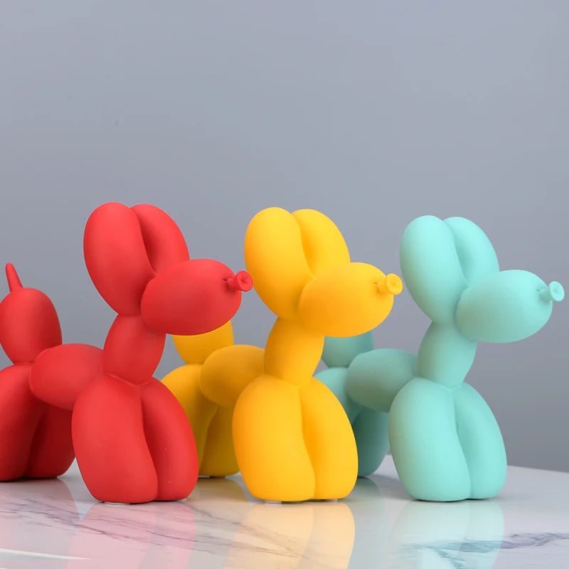 Balloon Dog Statue Modern Home Decoration Accessories Nordic Resin Animal Sculpture Office Living Room Ornaments