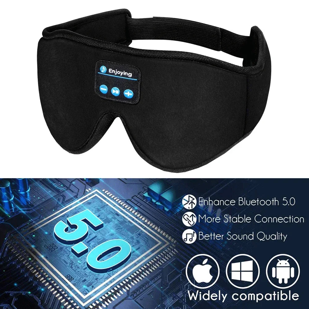 3D Wireless Music Headphone Sleep Mask