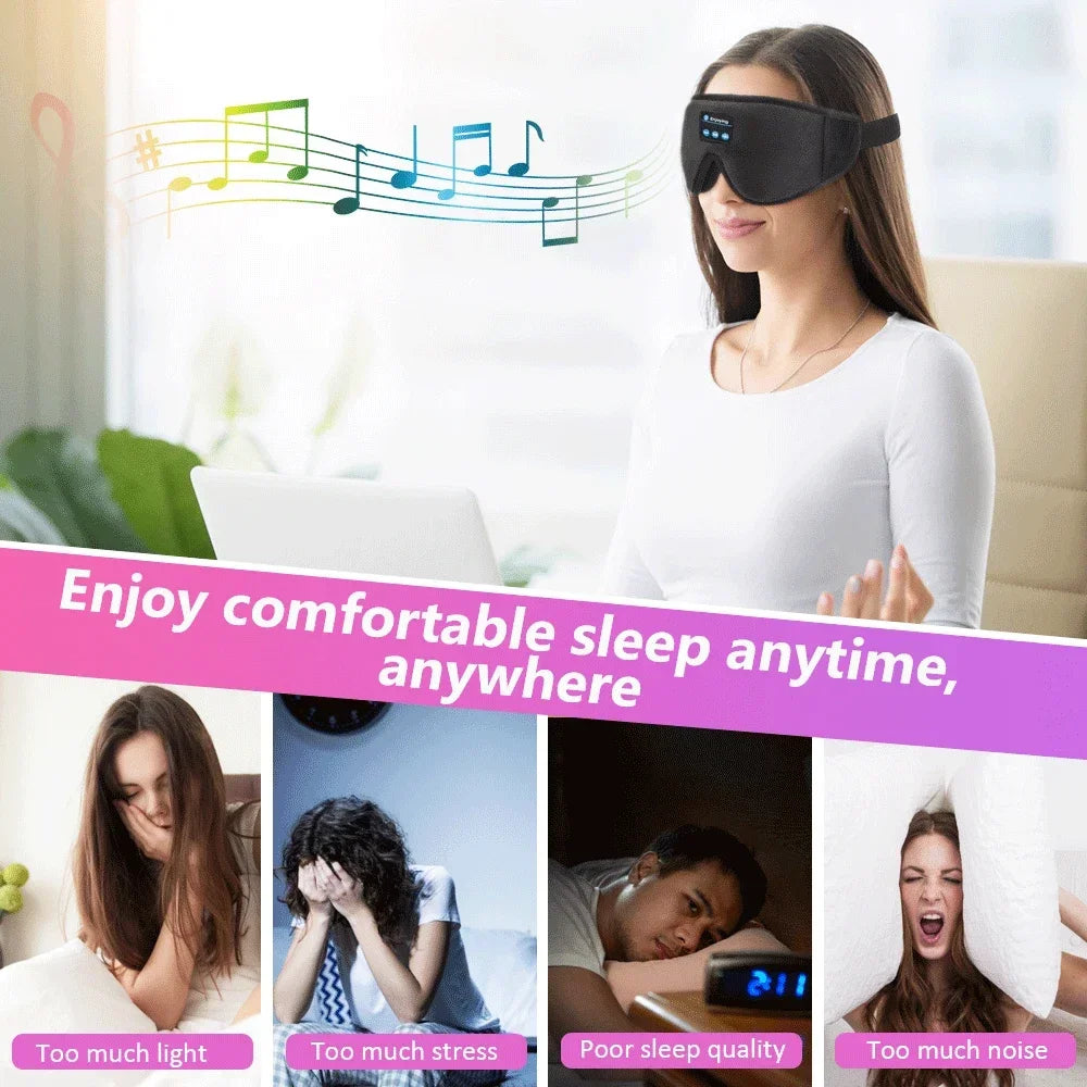 3D Wireless Music Headphone Sleep Mask